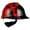 Black/Red, variant on Msa Safety Hard Hat Suspension,4-pt. Ratchet 10126683