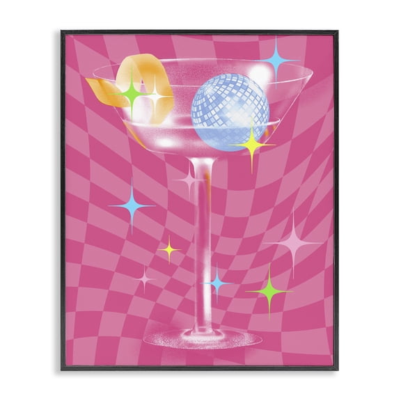 Stupell Industries Mid-Century Black Framed Giclee Art, 16 x 20, by Lil' Rue