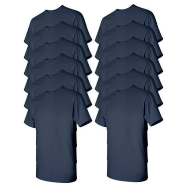 Gildan Mens Heavy Cotton T-Shirt

, S, Navy (Pack of 12) 12 Navy