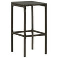 thumbnail image 3 of vidaXL Ensemble de Bar de Jardin 5 Pcs avec Coussins en Rotin Poly Brun, 3 of 5