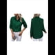 thumbnail image 3 of Camisas con Botones para Mujer, Blusas de Larga, Blusas Casuales Lisas para Oficina y Trabajo Verde Oscuro XXL, 3 of 7