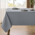 thumbnail image 1 of Rectangle Demask Farmhouse Tablecloth for 10ft Table, Dirty-Repel Easy to Clean Banquet Burlap Tablecloths for Dining Table and Kitchen Table (Oblong, 60 x 144 Inch (12-14 Seats),Grey), 1 of 9