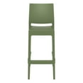 thumbnail image 3 of Luxury Commercial Living 42.5" Olive Green Solid Patio Bar Stool, 3 of 6