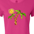 thumbnail image 4 of Inktastic Palm Trees with Cute Smiling Sun Women's T-Shirt, 4 of 5