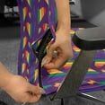 thumbnail image 2 of Ambesonne Pride Office Chair Cover Stretchable High Back, Rainbow Hearts Pattern LGBT, Multicolor, 2 of 6