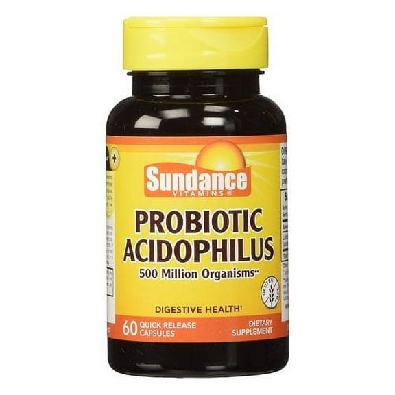 Sundance Probiotic Acidophilus 500 Million Organisms Quick Release Capsules, 60 Ea