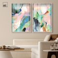thumbnail image 3 of Dreamer Blue Serenity Pair Shadowbox Print Modern Wall Decor Set by Art Remedy, Blonde Frame, 24 x 36, 3 of 6