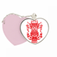 thumbnail image 1 of Linterna china roja patron de Lotus Bolsa de viaje Mirror maquillaje corazón rosa, 1 of 4