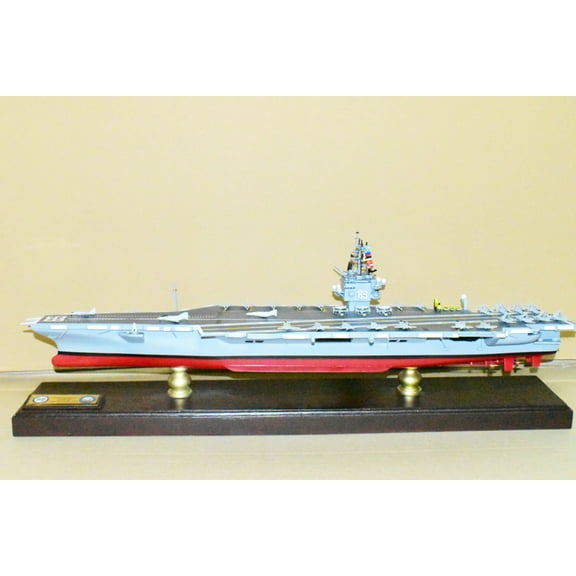 USS Enterprise (CVN-65) Aircraft Carrier Model,Navy,Scale Model,Mahogany,Enterprise Class