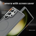 thumbnail image 6 of Dteck for Samsung Galaxy S25 Ultra Case with Magnetic, Compatible with MagSafe, Military Drop Protection Slim Translucent Matte Shockproof with Anti-Fingerprint Phone Case,Gray, 6 of 8