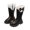 Black, variant on Viluyesy Girls Mid Calf Boots Fleece Lined Solid Color Shoes Kids Winter Boots for Outdoor Hiking Black Size 13