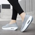 thumbnail image 4 of Zapatos casuales para mujer Likrtyny sin cordones Con cojín aire suela gruesa S-11 bolso 36, 4 of 9