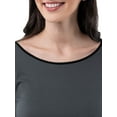 thumbnail image 6 of Fruit of the Loom Women's Sleep Soft & Breathable Long Sleeve Top & Pant Set, Sizes S-4X, 6 of 19