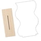 thumbnail image 1 of Espejo de maquillaje acrílico irregular, espejo de mesa, tocador, base de madera para dormitorio. A, 1 of 9