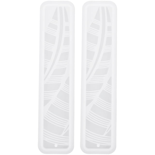Miangastore 2pcs Silicone Bookmark Molds for Resin Casting Handmade Crafts for Artists White Practical Design