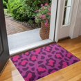 thumbnail image 2 of Pink and Black Of Leopard Print Door Rugs,Washable Non Slip Door Mats Indoor,Decorative Door Mats,Entry Mat Indoor for Entrance,Bedroom,Kitchen,Bathroom,17"x30", 2 of 6
