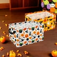 thumbnail image 3 of Pumpkin Leaf Storage Basket -Autumn Thanksgiving Decorative Organizer For Clothes,Toys & More-Collapsible Design For Easy Storage,Gift Basket Teacher Basket Book Basket,Halloween Basket,Shelf Baskets, 3 of 18