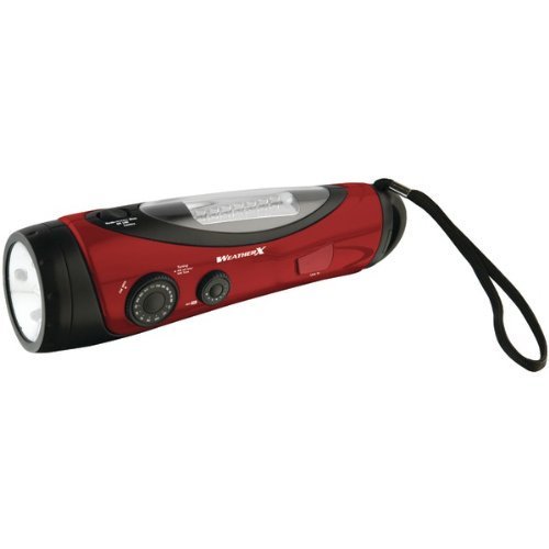 WeatherX WF382R Weatherband Radio Flashlight with Lantern AM, FM Handheld GPX Walmart