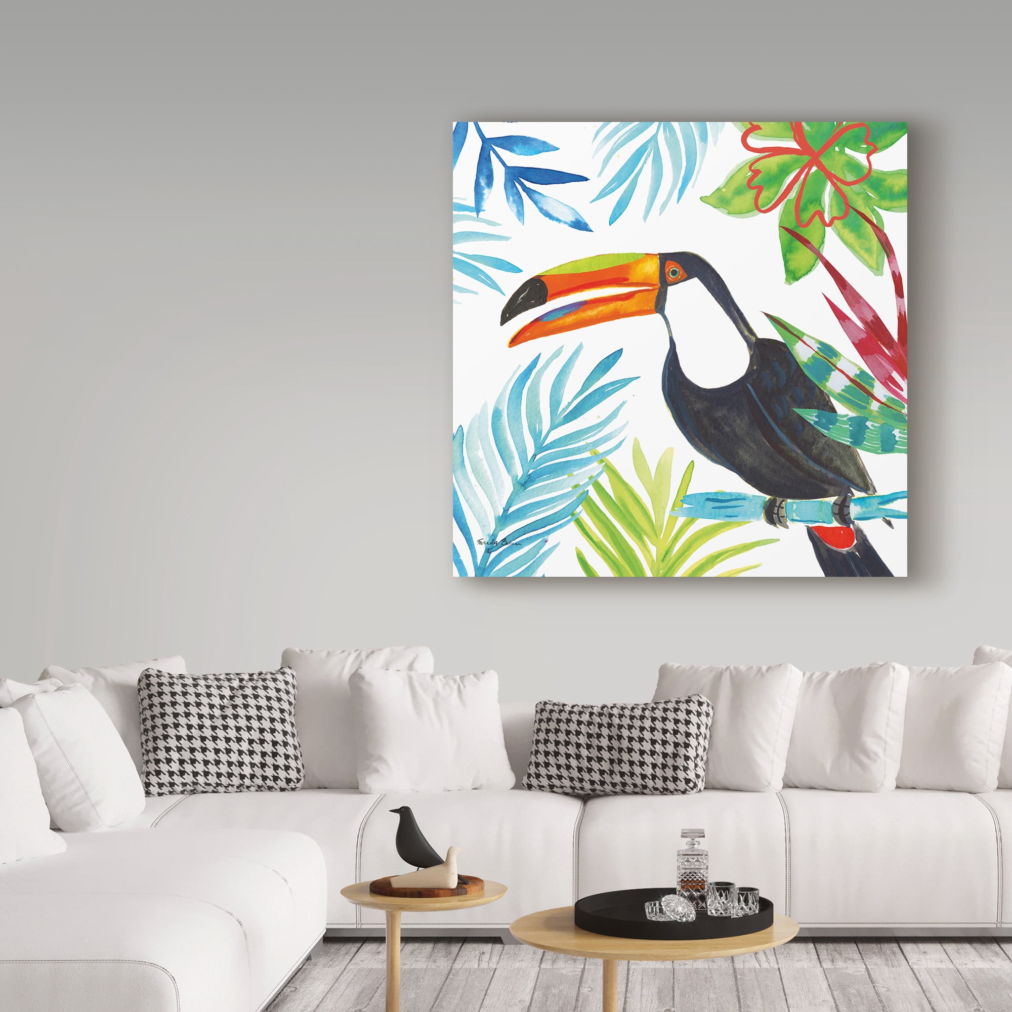 Trademark Fine Art 'Tropicana II' Canvas Art by Farida Zaman