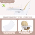 thumbnail image 4 of Trona convertible para bebés BABY JOY de madera 3 en 1, color beige, 4 of 9