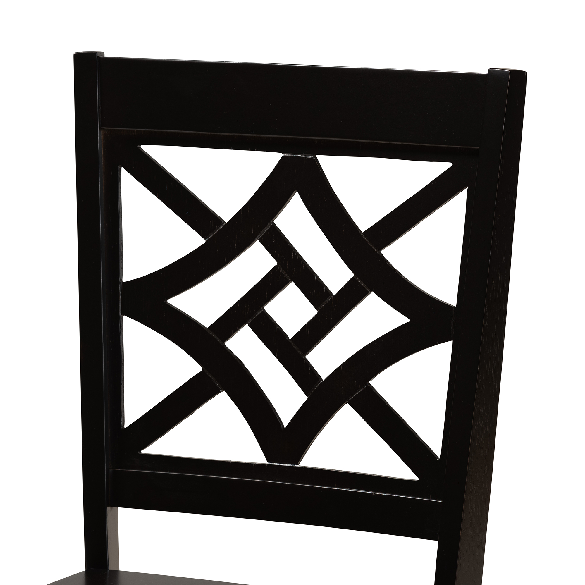Baxton Studio Nicolette Modern and Contemporary Dark Brown Finished Wood 5-Piece Dining Set