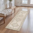 thumbnail image 3 of Washable Kitchen Runner Rug 2x5 ft, Non Slip Soft Low Profile Kitchen Rug with PVC Backing, Vintage Distressed Medallion Oriental Rug for Kitchen Sink, Hallway & Laundry Room, 3 of 6