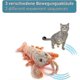 thumbnail image 3 of Cat Toy Interactive Electronic Fish Toys For Cats - Soft Electric Toys, Washable Plush, 3 Speeds, Usb Cable - Stimulate Kitten Hunting Gadgets, 3 of 5