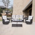 thumbnail image 2 of POCASSY 8 Piece Rattan Sofa Seating Group with Cushions, 2 of 11