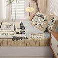 thumbnail image 4 of catabedysis Sketch Camping Zipper Twin Comforter Sets with Fitted Sheet and 2 Pillowcases,Camper Tent Print Zipper Bedding Set For Boys,Multicolor,Light Gray Reversible,4 Pieces, 4 of 7