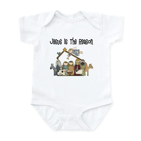 

CafePress - Jesus Is The Reason Infant Bodysuit - Baby Light Bodysuit Size Newborn - 24 Months