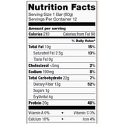 Quest Protein Bar, Chocolate Peanut Butter Flavored, 20g Protein, Gluten Free, 12 Count