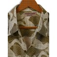 thumbnail image 3 of LA LEELA Men's Front Pocket Hawaiian Vacation Shirts Button Down Summer Beaches Tops Short Sleeve Stylish Hawaii Shirts Men S Fish, Brown, 3 of 6