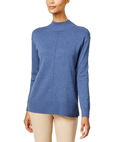 Karen Scott Mock-Neck Sweater (Heather 
