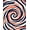 Ivory, Pattern 3, variant on ODIKA 4'x6' Machine Washable Non-Slip Area Rug, Crystalline Prism Kaleidoscope Radiant Splash High Traffic Rug, Blue, 664209