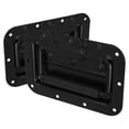 thumbnail image 3 of KAKOWELY barn door handle 2pcs Spring Loaded Recessed Pull Handles Metal Handles for Toolboxes Cabinets and Chests Black for Secure and Convenient Access6.3"X4.21"X0.59", 3 of 4