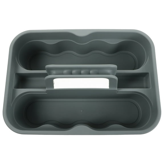 HEMOTON Portable Plastic Tool Tote with Handle, 1 Set Storage Organizer for Car Accessories and Cleaning Supplies for Women