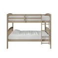 thumbnail image 4 of Castle Place Mid-Century Twin over Twin Wooden Convertible Bunk Bed, Antique Grey, 4 of 16