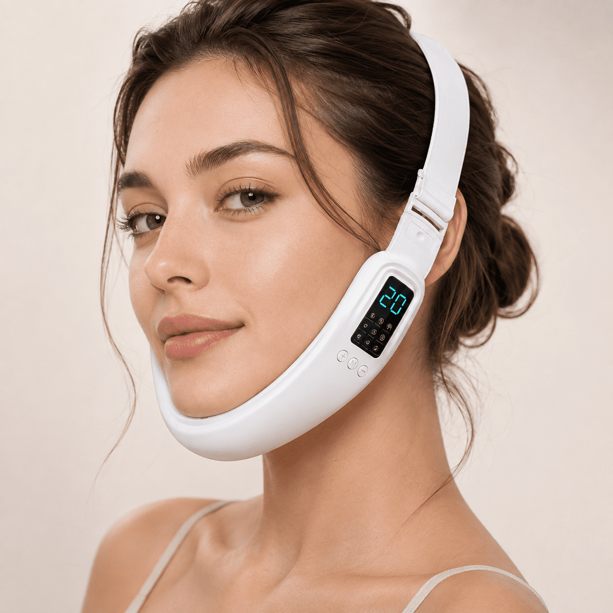 VITALA V Lift Device, Electric Double Chin Machine, V Face Facial Massager with 8 Modes & 15 Intensity Levels, Rechargeable Jawline Massager