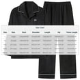 thumbnail image 2 of Ahabrexf Mens Pajamas Set,Casual Solid Color Lapel Button Down Loungewear with Thickened Fleece, 2 of 4