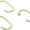Brass, variant on "C" Shower Curtain Hooks in Chrome