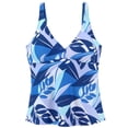 thumbnail image 4 of LASCANA Women's Tropical Print Underwire Tankini Swimsuit Top, 4 of 5