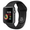 Restored Apple Watch Series 2 42mm Space Gray/Aluminum Case with Black Sport Band (Refurbished)