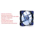 thumbnail image 2 of 120mm LED Ultra Silent Computer PC Case Fan 15 LEDs 12V Cpu Heatsink Cooler Master Cooling Fan, 2 of 7