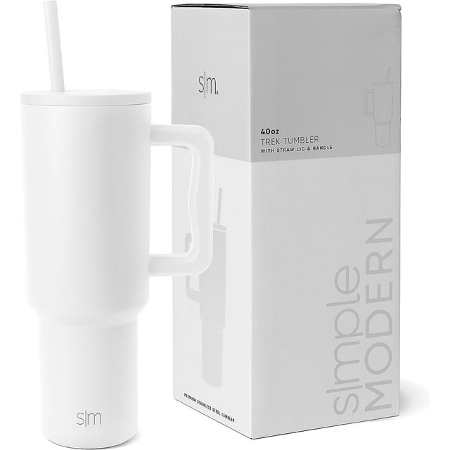 Vaso para botella de agua Simple Modern Trek de 1,2 L con asa