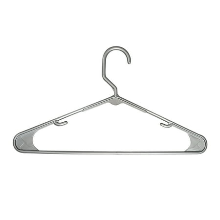 hangers tubular mainstays plastic silver walmart
