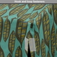 thumbnail image 4 of Botany Dog Crate Cover, Vertical Layout of Fall Foliage Leaves Along Ethnic Motifs Pattern, Easy to Use Pet Kennel Cover for Dogs, 35" x 23" x 27", Dark Seafoam and Green Brown, by Ambesonne, 4 of 6