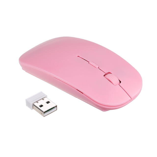 2.4G Wireless Mouse Portable Ultra-thin Mute Mouse 4 Keys Wireless Optical Mouse 1600DPI for
