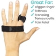 thumbnail image 4 of Finger Splint Brace - Middle, Pinky, Pointer, Ring And Thumb Support - Palm Strap Included - Straighten Curved Or Broken Fingers - Adjustable, 4 of 5