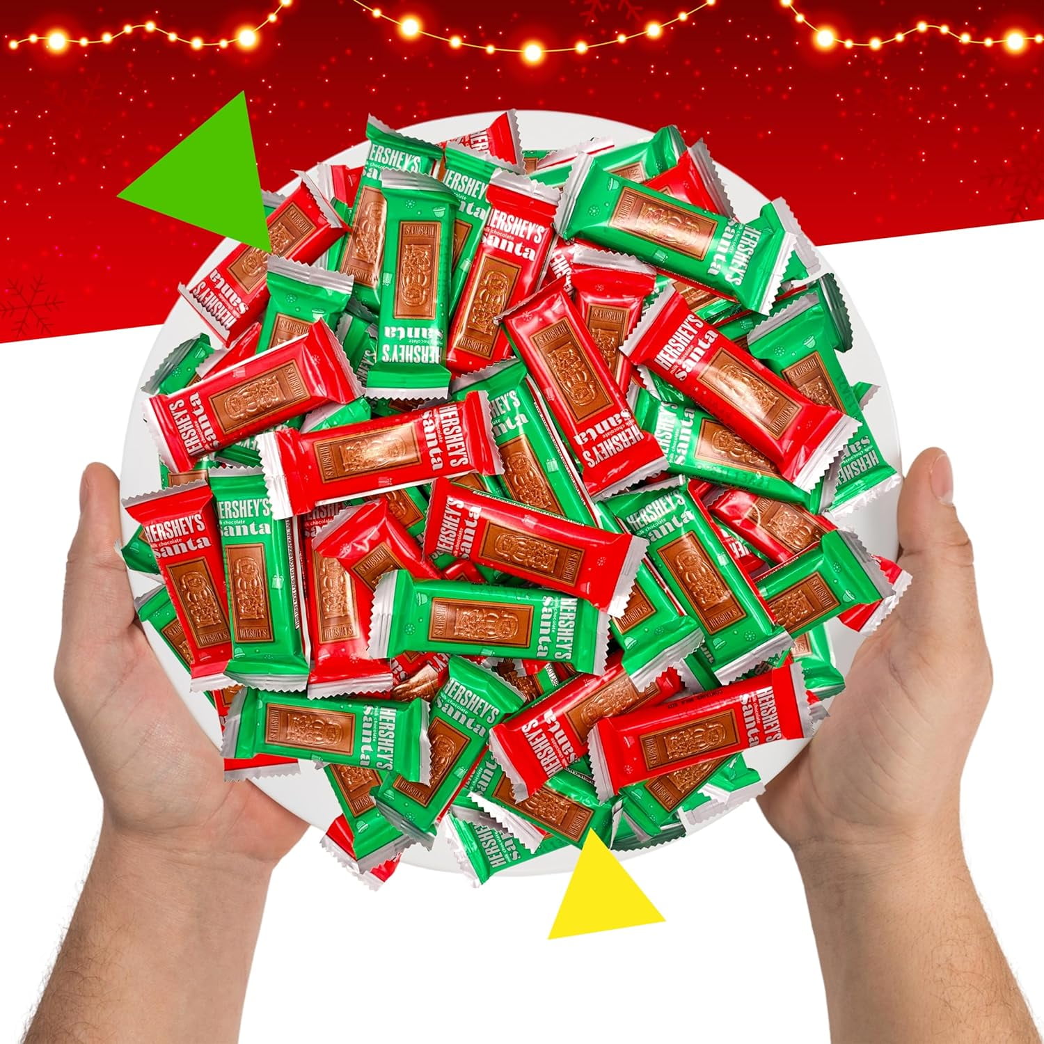HERSHEY'S Milk Chocolate Santa's Candy (3 Pound Bag)