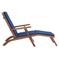 thumbnail image 5 of SAFAVIEH Outdoor Collection Palmdale Lounge Chair Natural/Navy, 5 of 13